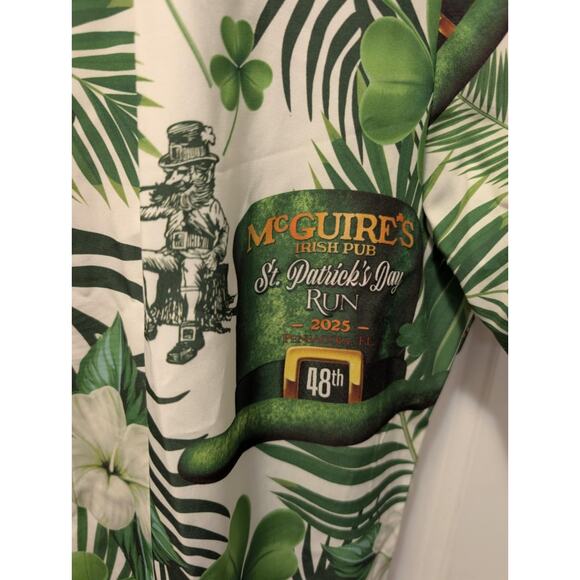 McGuire’s Irish Pub St. Patrick’s Day 2025 Run Shirt Unisex Medium Button Up - Picture 6 of 10